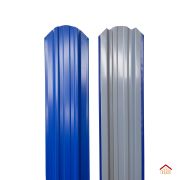 Евроштакетник прямоугольный 0.45 (RAL 5005, Сигнально-синий) (600х120)