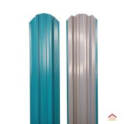 Евроштакетник прямоугольный 0.45 (RAL 5021, Морская волна) (1000х120)