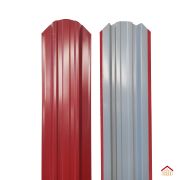 Евроштакетник прямоугольный 0.45 (RAL 3003, Красный рубин) (600х120)