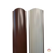 Евроштакетник радиусный 0.4 (RAL 8017, Шоколадно-коричневый) (1500х130)