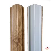 Евроштакетник радиусный 0.4 (RAL 1005, Орех) (1800х130)