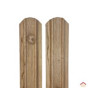 Евроштакетник прямоугольный 0.4 (RAL 1005, Орех) (1500х120)