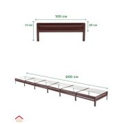 Грядка Nova 1000х6000 ral 8017 (коричневая)